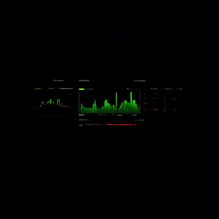 A dark-mode competitor content gap analysis dashboard displaying a glowing keyword coverage heatmap across five competitor domains, with emerald-green cells marking content gaps and opportunities and deep-red cells flagging oversaturated topics, surrounded by data-dense charts and sidebar filters in a sleek professional analytics interface.