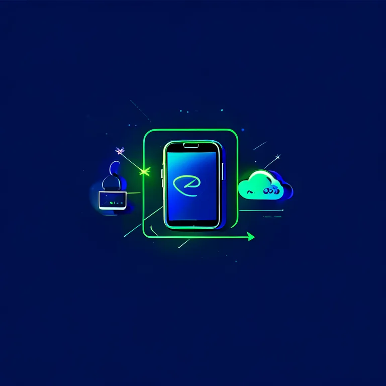A clean vector-style conceptual diagram on a dark blue gradient background, where a central C# code symbol connects viaβ¦