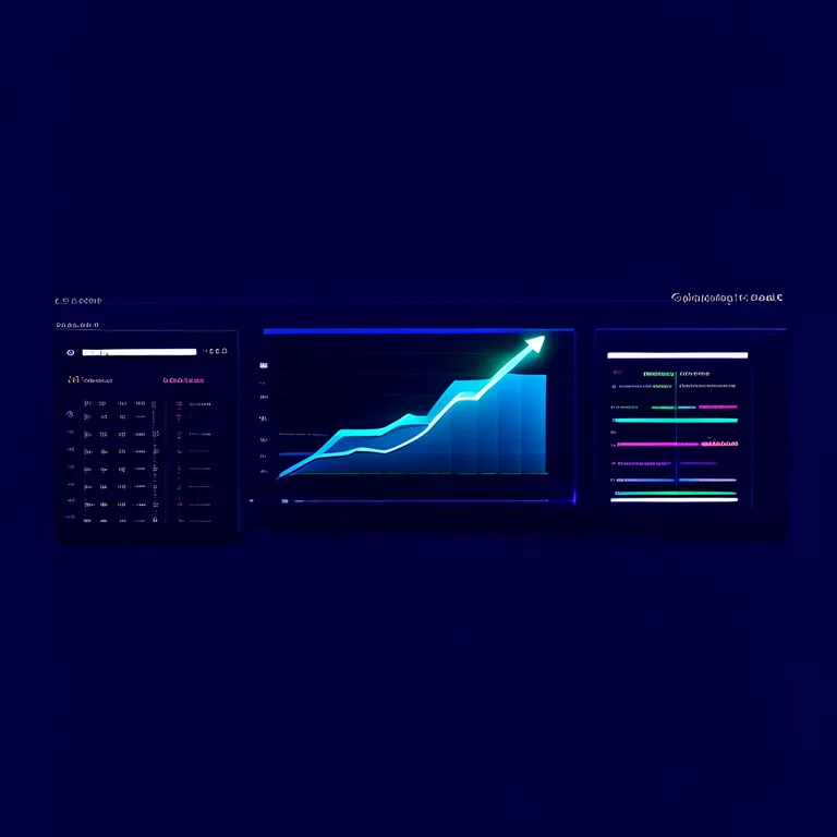 A clean modern SaaS dashboard interface for an AI content strategy tool, displaying a content calendar, a rising keyword…