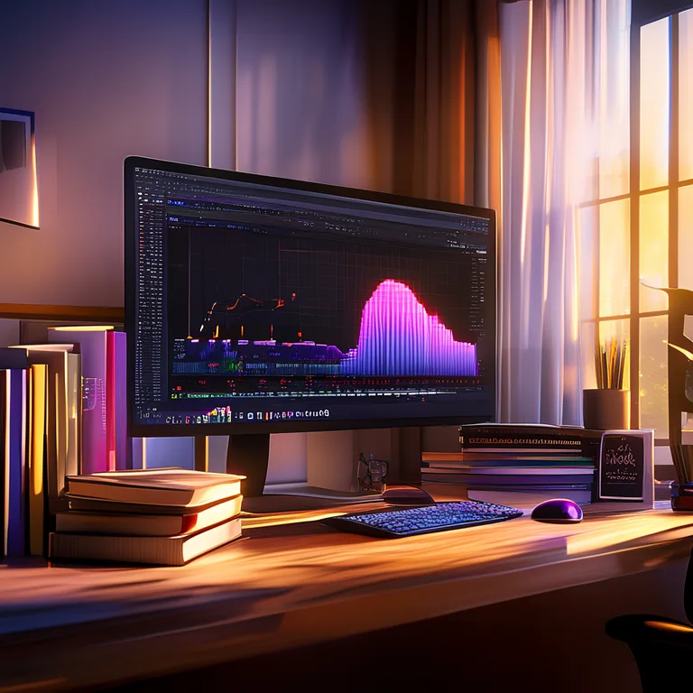 A clean modern developer workspace bathed in soft natural window light, featuring a large monitor displaying the Unity…