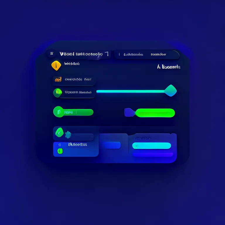 A clean UI mockup in modern flat design with no gradients and sharp edges, showing a wallet balance display, a level-up…
