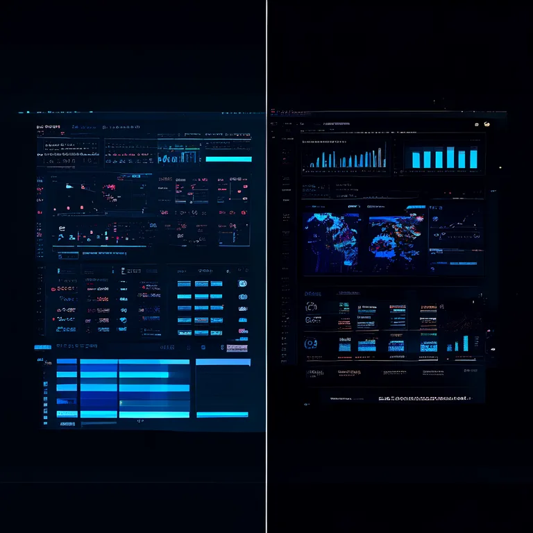 A split-screen comparison of a cluttered traditional SEO dashboard on the left versus a clean autonomous AI agent interface…