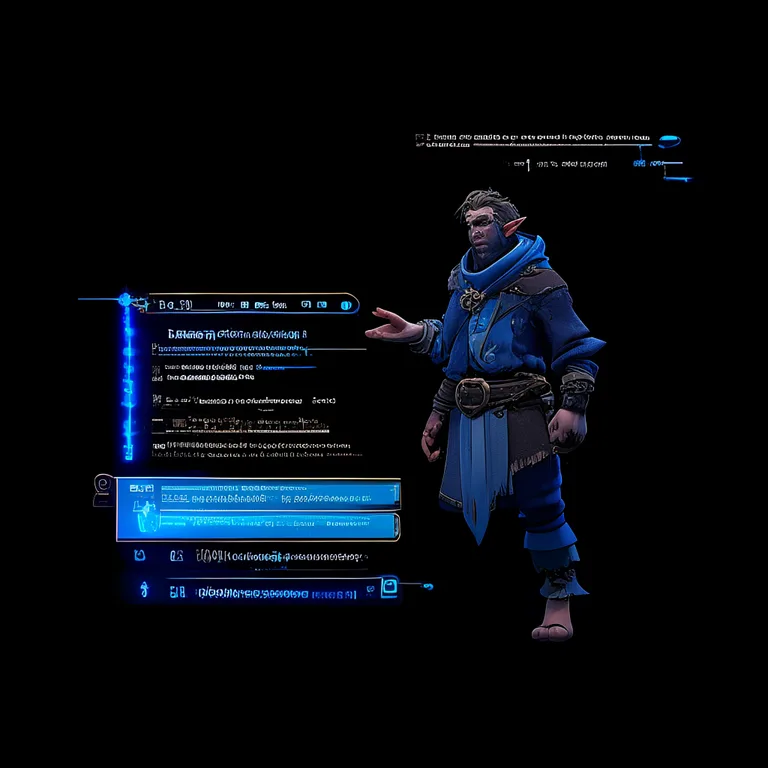 A Unity scene showing a fantasy NPC with a dialogue UI overlay. A side panel displays a local LLM chat log with streaming…