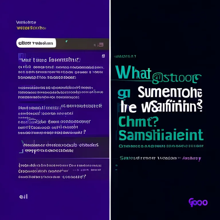 A split-screen visualization. Left side: ChatGPT-style interface answering 'What are the best sustainable women's fashion…