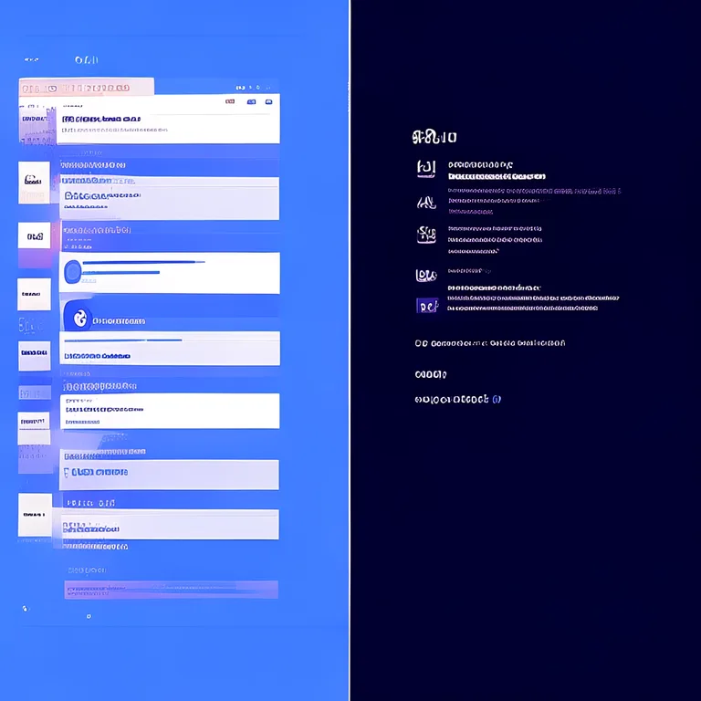 A split-screen UI mockup comparing traditional search vs AI search. Left side: a classic Google SERP with ten blue links on…