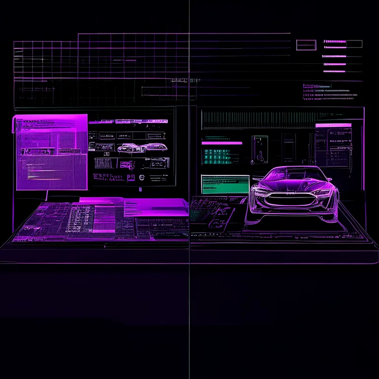 Split-screen wireframe comparison on dark desk, left cluttered hero with carousels and pop-ups, right clean semantic layout…