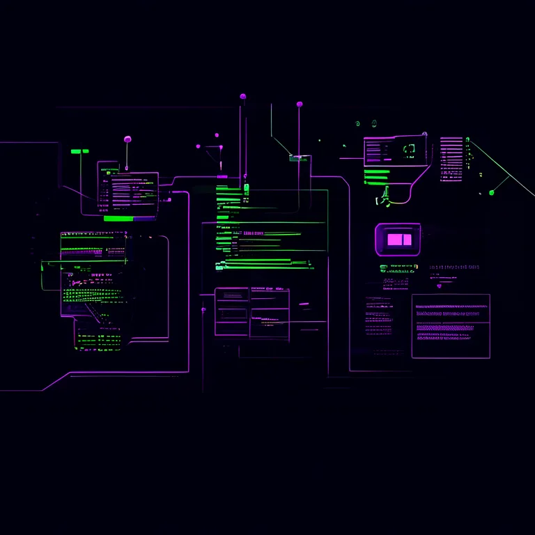 Stylized technical diagram: website on left feeding structured data (tables, FAQ blocks, H2 headings) into three AI engine…